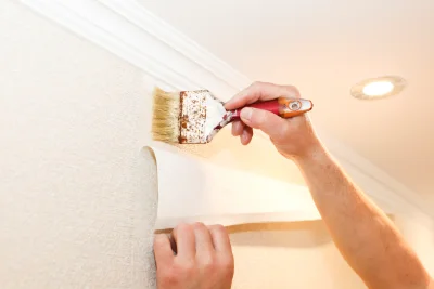 Pose de papier peint à Lalanne — revêtements muraux et toiles de verre